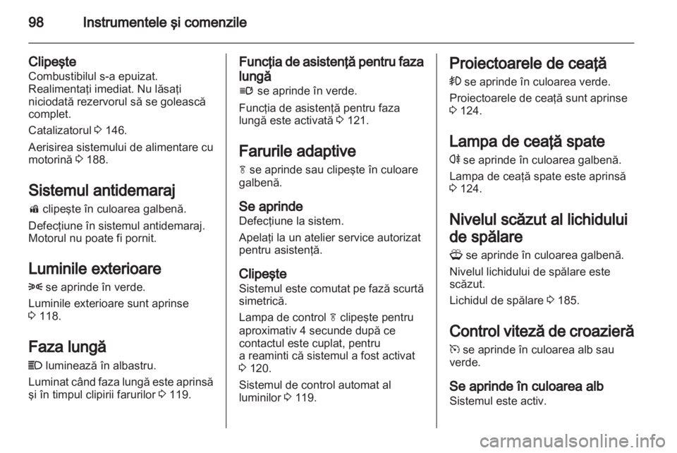OPEL INSIGNIA 2012  Manual de utilizare (in Romanian) 