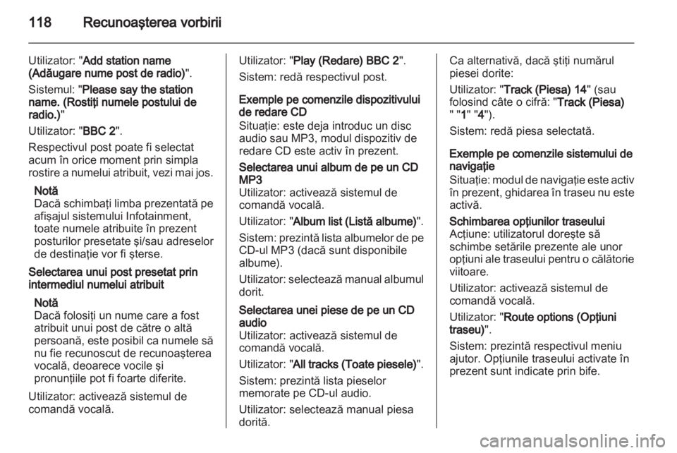 OPEL INSIGNIA 2012.5  Manual pentru sistemul Infotainment (in Romanian) 