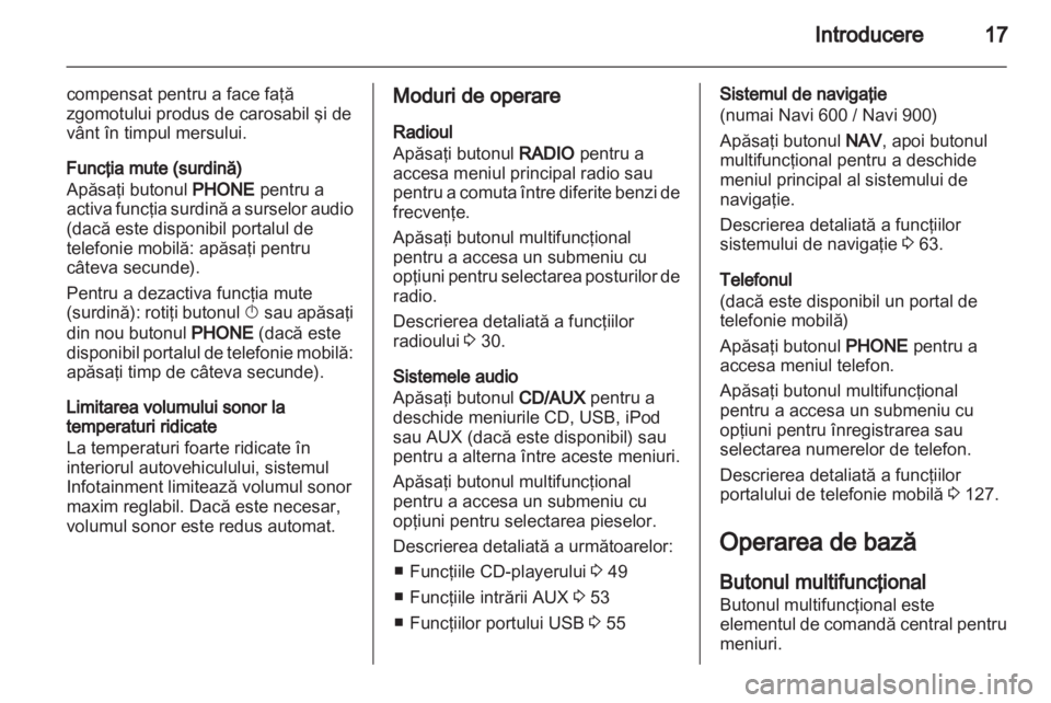 OPEL INSIGNIA 2012.5  Manual pentru sistemul Infotainment (in Romanian) 