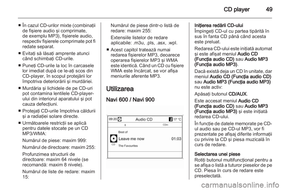 OPEL INSIGNIA 2012.5  Manual pentru sistemul Infotainment (in Romanian) 