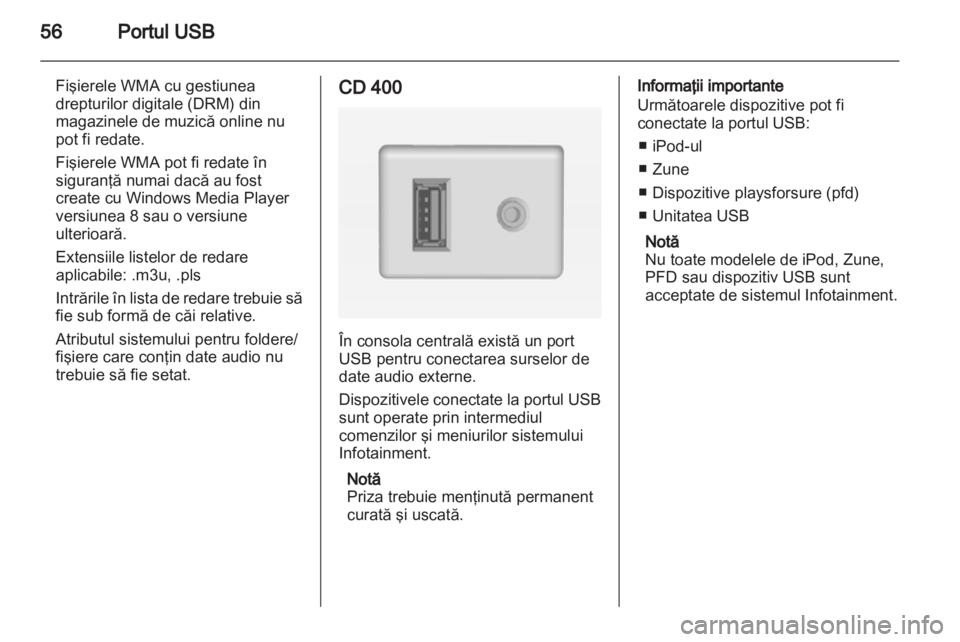 OPEL INSIGNIA 2012.5  Manual pentru sistemul Infotainment (in Romanian) 