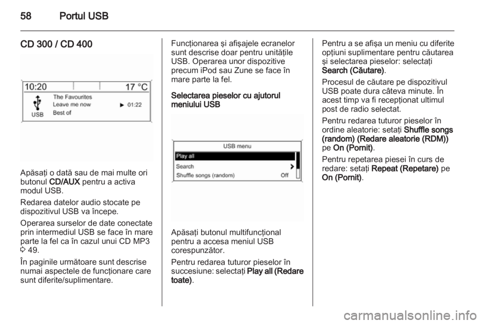 OPEL INSIGNIA 2012.5  Manual pentru sistemul Infotainment (in Romanian) 