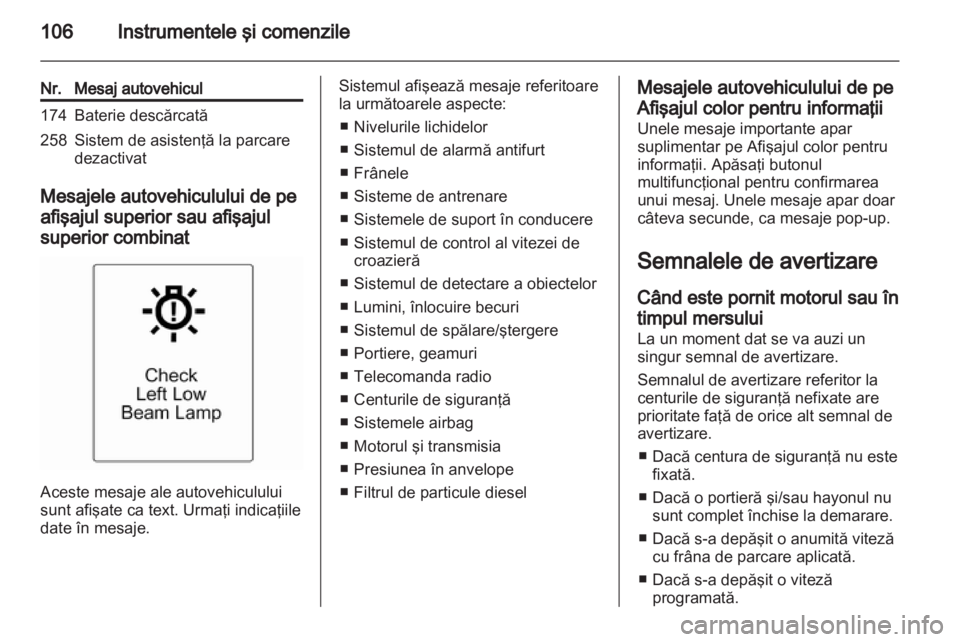 OPEL INSIGNIA 2012.5  Manual de utilizare (in Romanian) 