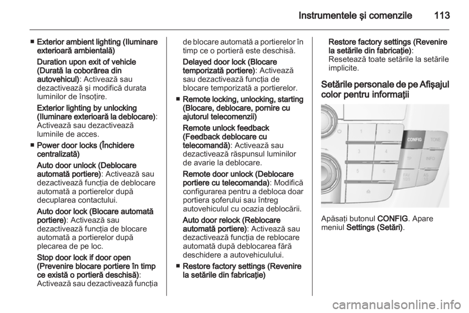 OPEL INSIGNIA 2012.5  Manual de utilizare (in Romanian) 