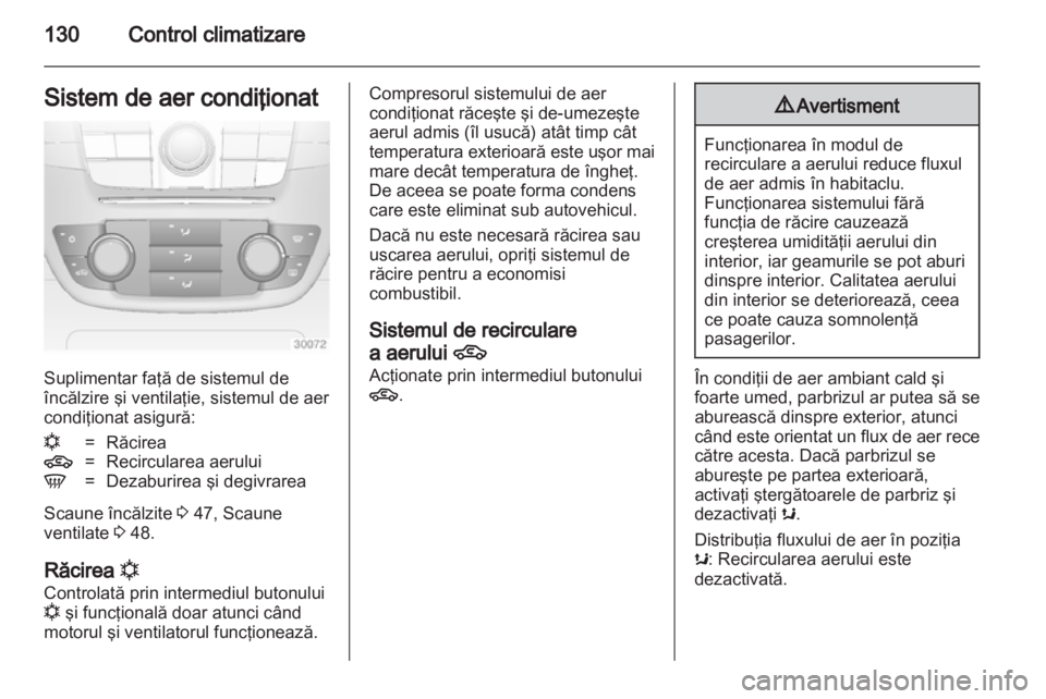 OPEL INSIGNIA 2012.5  Manual de utilizare (in Romanian) 