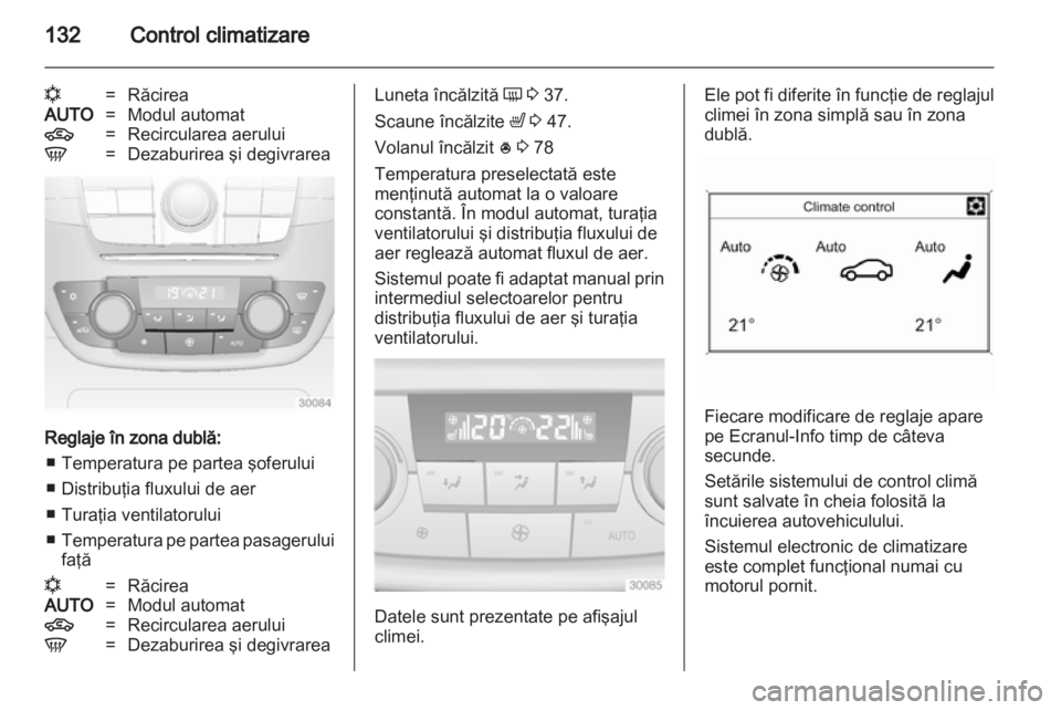 OPEL INSIGNIA 2012.5  Manual de utilizare (in Romanian) 