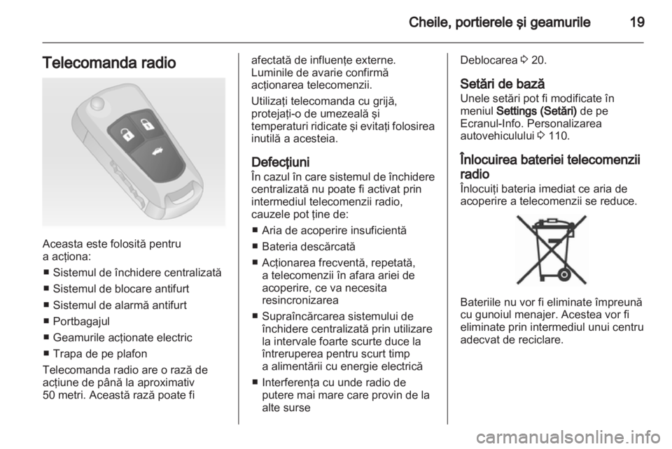 OPEL INSIGNIA 2012.5  Manual de utilizare (in Romanian) 