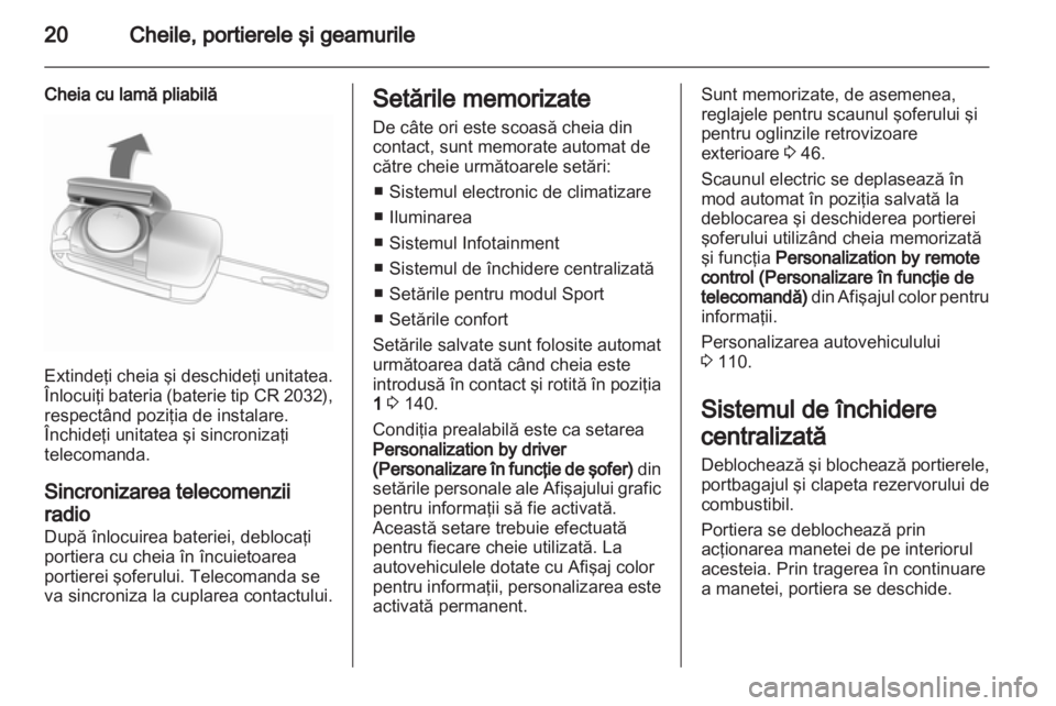 OPEL INSIGNIA 2012.5  Manual de utilizare (in Romanian) 