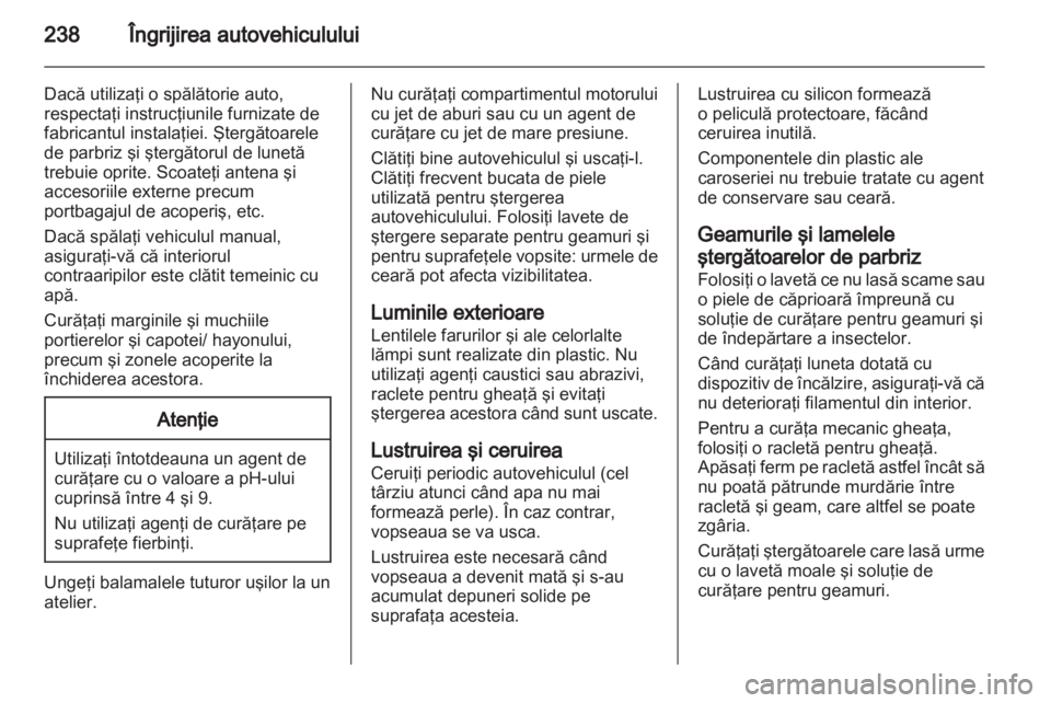 OPEL INSIGNIA 2012.5  Manual de utilizare (in Romanian) 
