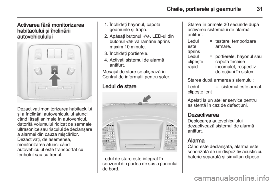 OPEL INSIGNIA 2012.5  Manual de utilizare (in Romanian) 