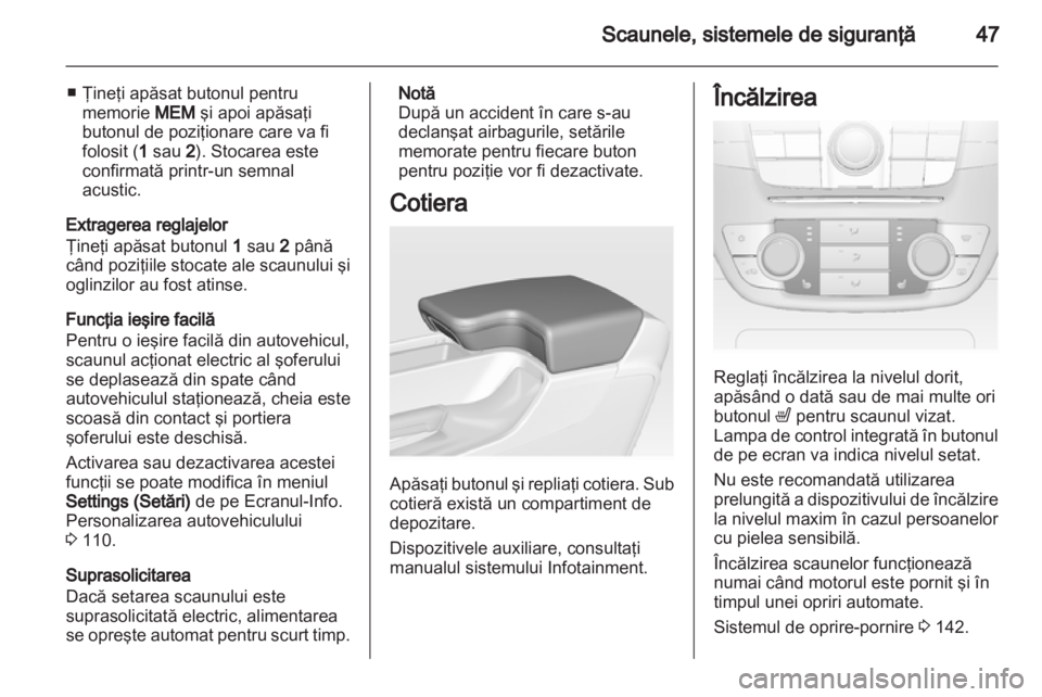 OPEL INSIGNIA 2012.5  Manual de utilizare (in Romanian) 