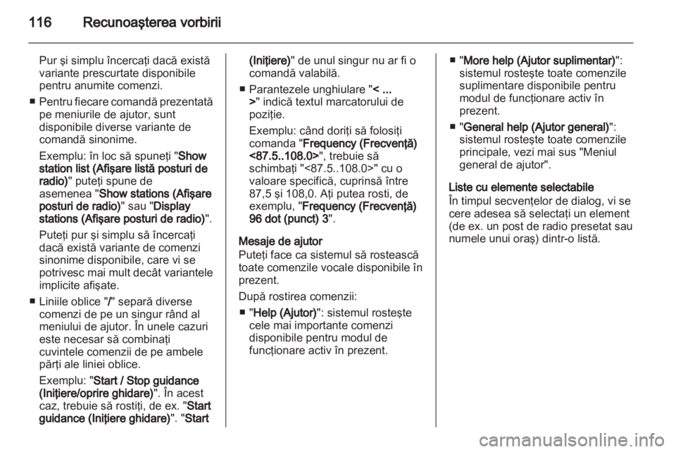 OPEL INSIGNIA 2013  Manual pentru sistemul Infotainment (in Romanian) 