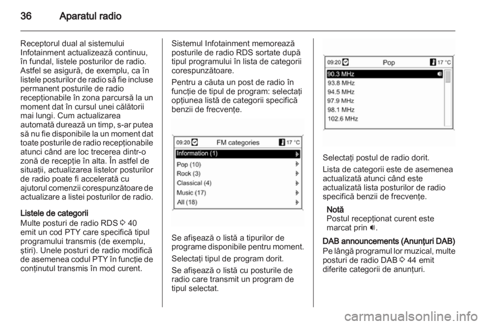 OPEL INSIGNIA 2013  Manual pentru sistemul Infotainment (in Romanian) 