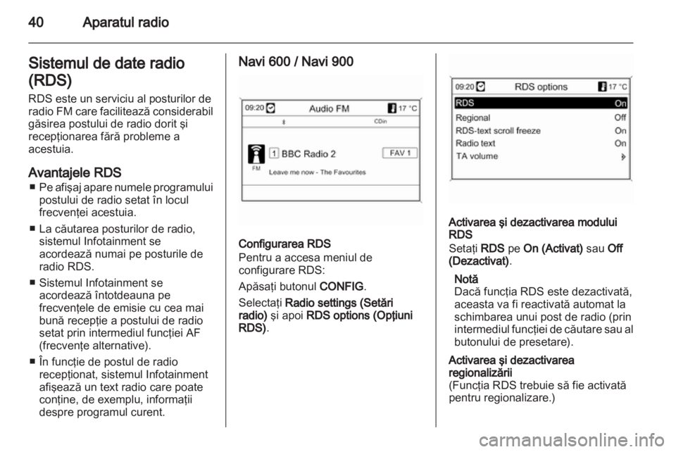 OPEL INSIGNIA 2013  Manual pentru sistemul Infotainment (in Romanian) 