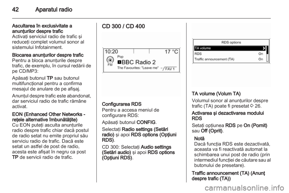 OPEL INSIGNIA 2013  Manual pentru sistemul Infotainment (in Romanian) 