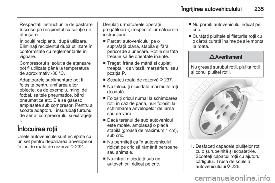 OPEL INSIGNIA 2013  Manual de utilizare (in Romanian) 