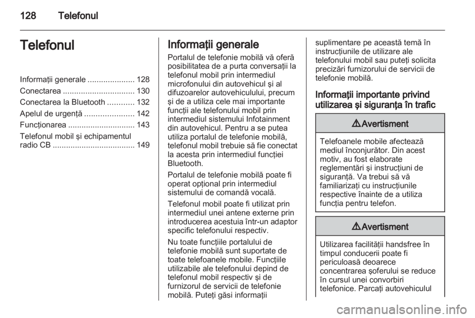 OPEL INSIGNIA 2013.5  Manual pentru sistemul Infotainment (in Romanian) 