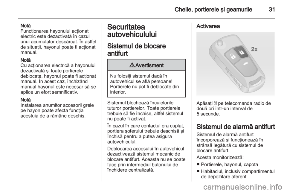OPEL INSIGNIA 2013.5  Manual de utilizare (in Romanian) 