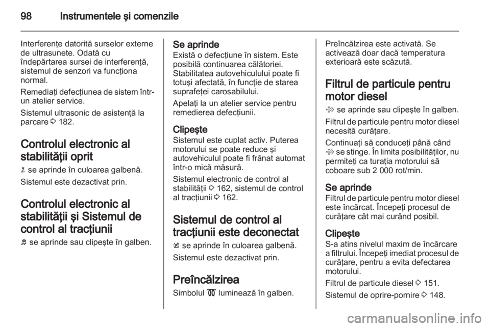 OPEL INSIGNIA 2013.5  Manual de utilizare (in Romanian) 