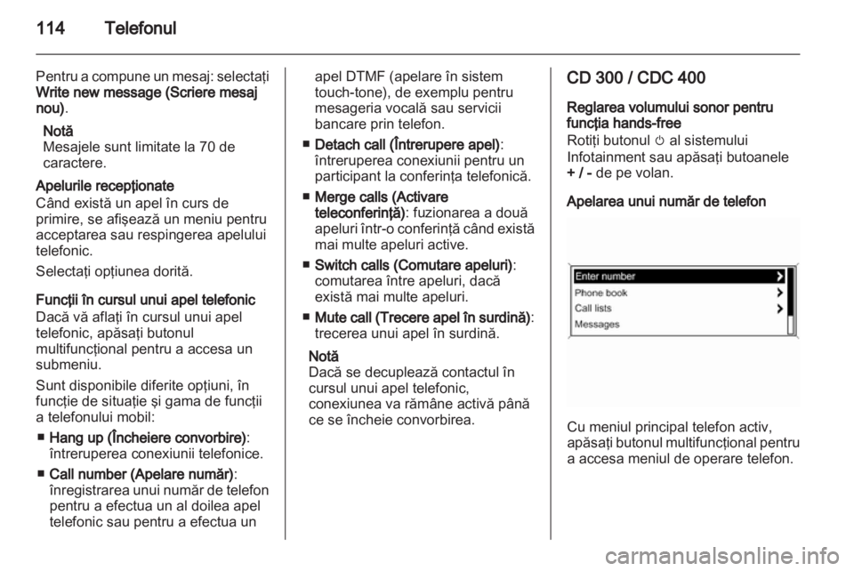 OPEL MERIVA 2011  Manual pentru sistemul Infotainment (in Romanian) 