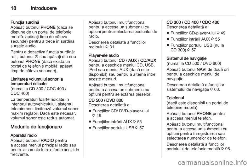 OPEL MERIVA 2011  Manual pentru sistemul Infotainment (in Romanian) 
