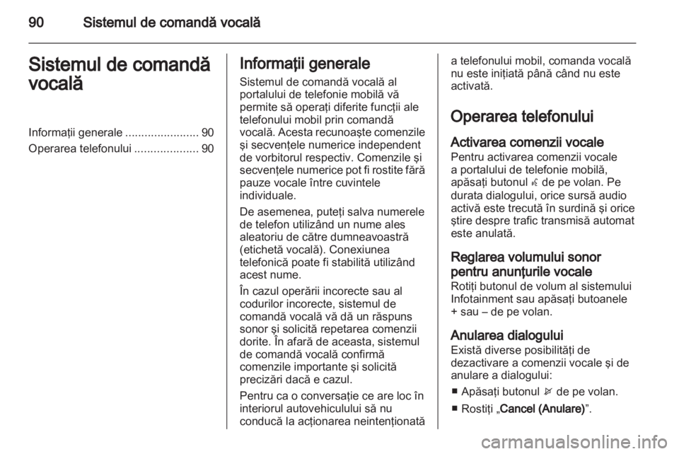 OPEL MERIVA 2011  Manual pentru sistemul Infotainment (in Romanian) 