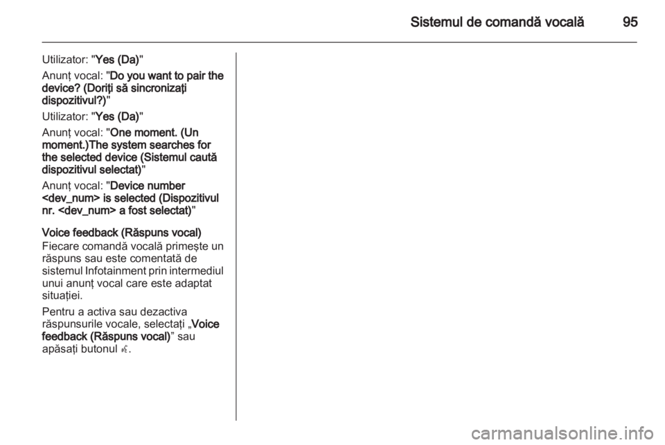 OPEL MERIVA 2011  Manual pentru sistemul Infotainment (in Romanian) 