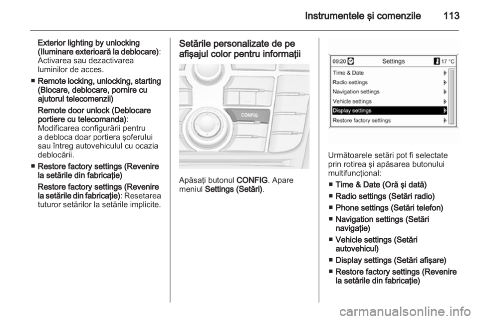 OPEL MERIVA 2011  Manual de utilizare (in Romanian) 