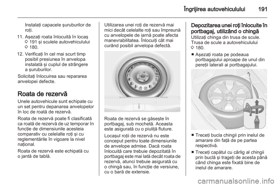 OPEL MERIVA 2011  Manual de utilizare (in Romanian) 