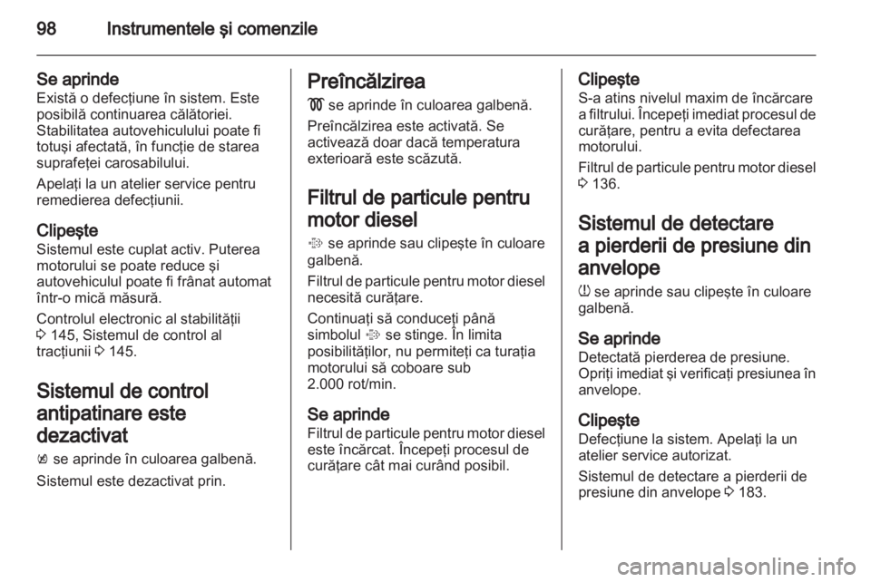 OPEL MERIVA 2011  Manual de utilizare (in Romanian) 