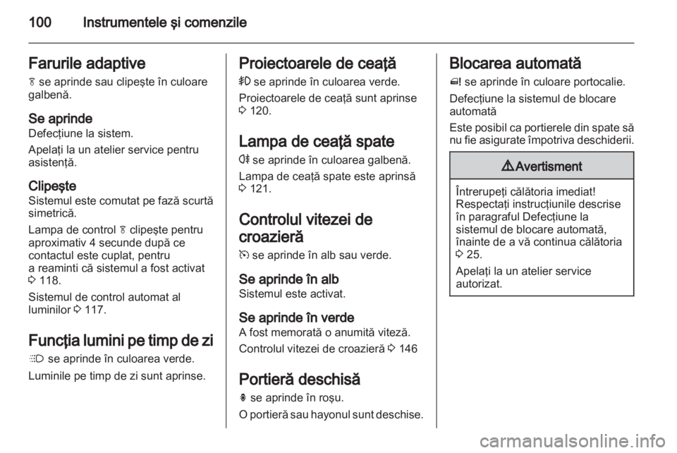 OPEL MERIVA 2011  Manual de utilizare (in Romanian) 