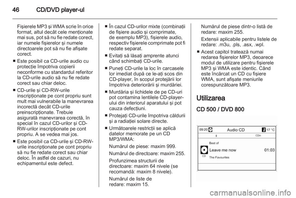OPEL MERIVA 2011.5  Manual pentru sistemul Infotainment (in Romanian) 