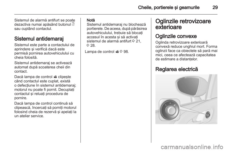 OPEL MERIVA 2011.5  Manual de utilizare (in Romanian) 