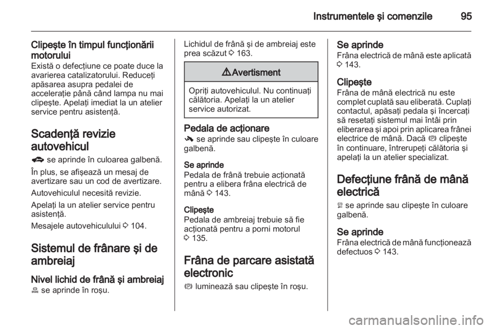 OPEL MERIVA 2011.5  Manual de utilizare (in Romanian) 