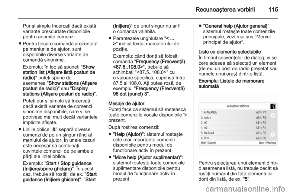 OPEL MERIVA 2012  Manual pentru sistemul Infotainment (in Romanian) 