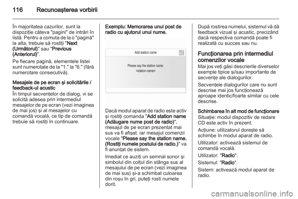 OPEL MERIVA 2012  Manual pentru sistemul Infotainment (in Romanian) 