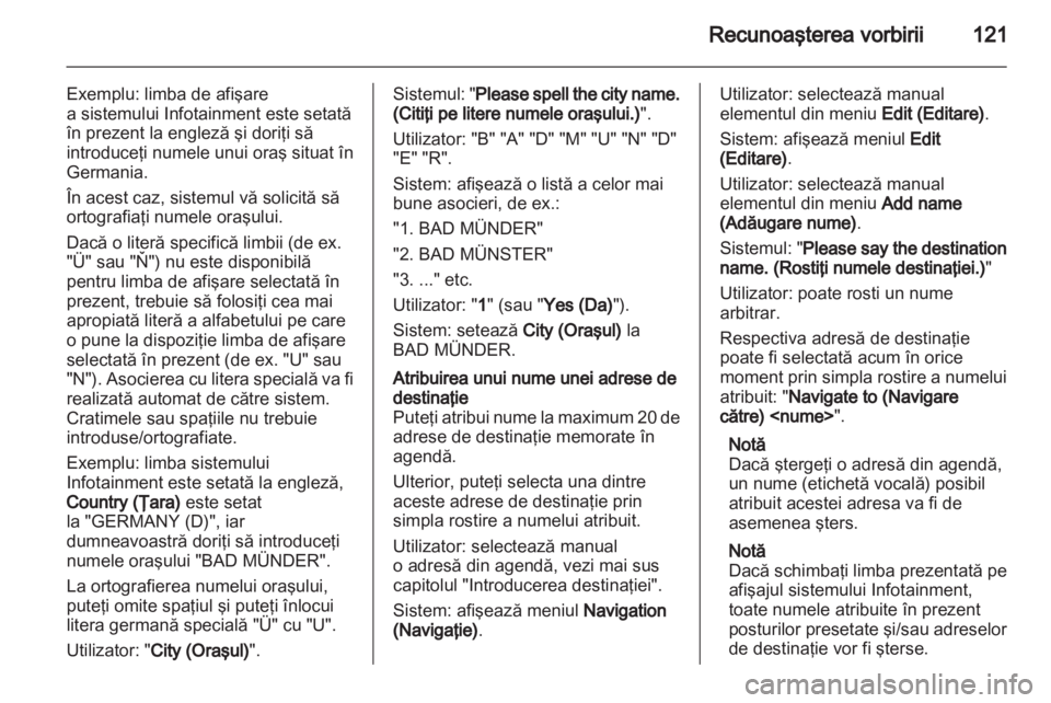 OPEL MERIVA 2012  Manual pentru sistemul Infotainment (in Romanian) 