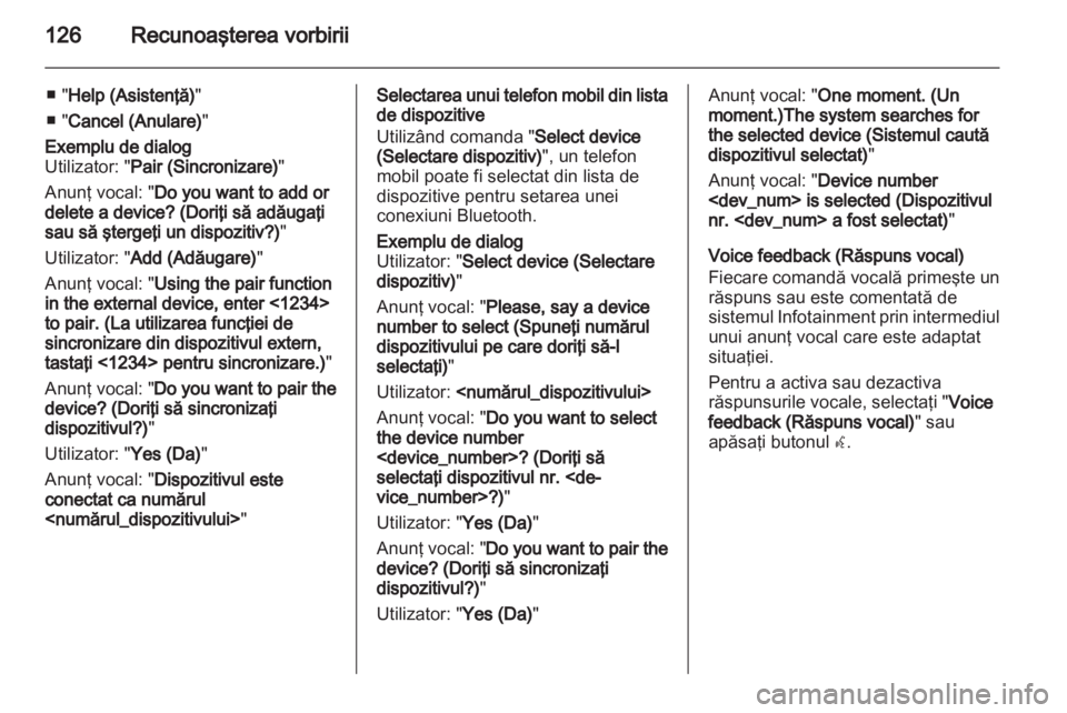 OPEL MERIVA 2012  Manual pentru sistemul Infotainment (in Romanian) 