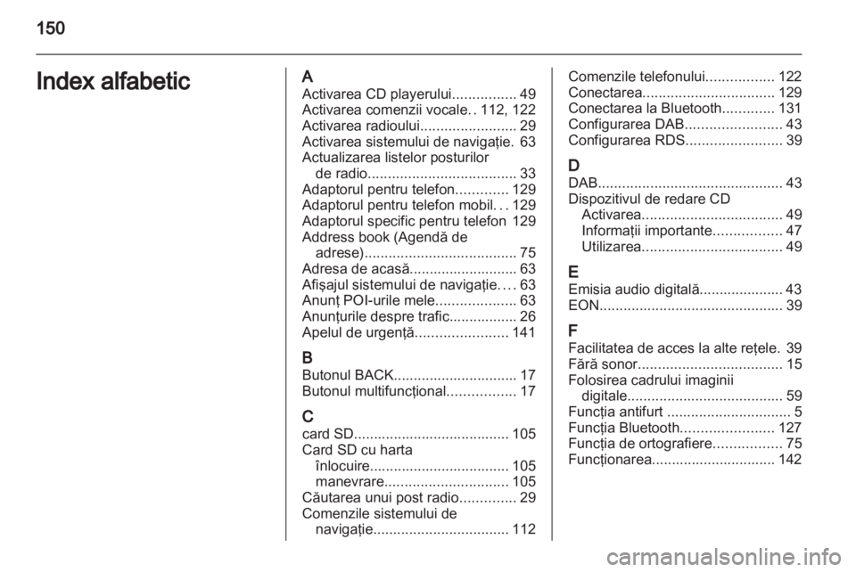OPEL MERIVA 2012  Manual pentru sistemul Infotainment (in Romanian) 
