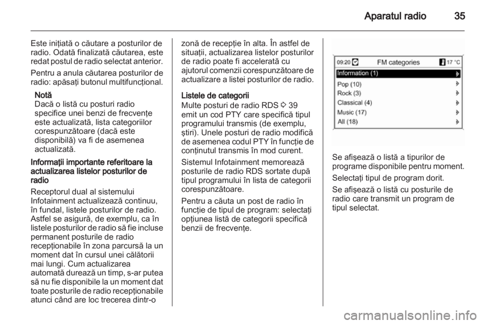 OPEL MERIVA 2012  Manual pentru sistemul Infotainment (in Romanian) 
