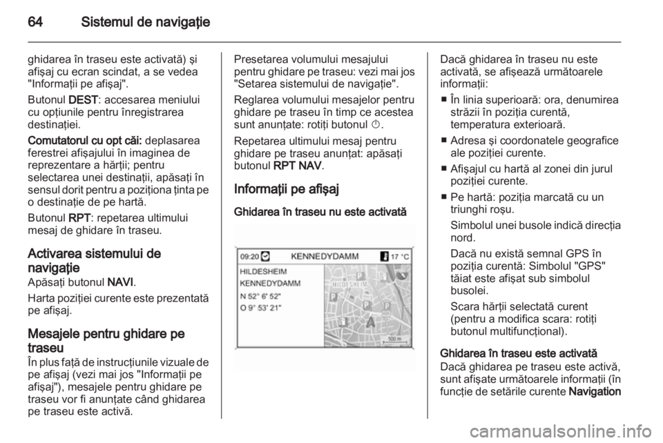OPEL MERIVA 2012  Manual pentru sistemul Infotainment (in Romanian) 