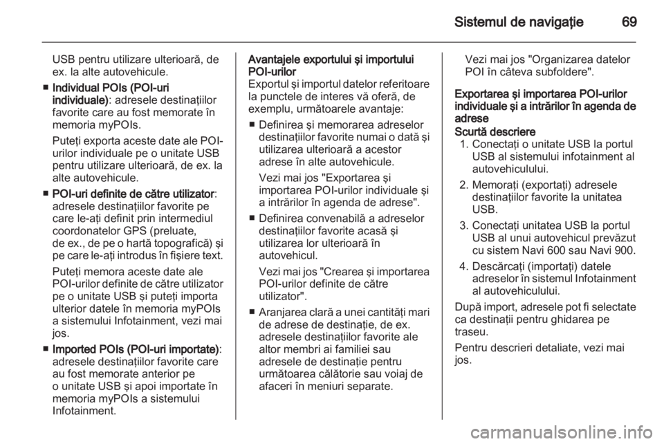 OPEL MERIVA 2012  Manual pentru sistemul Infotainment (in Romanian) 