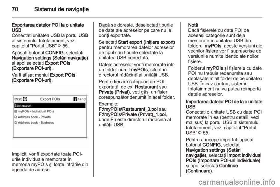 OPEL MERIVA 2012  Manual pentru sistemul Infotainment (in Romanian) 