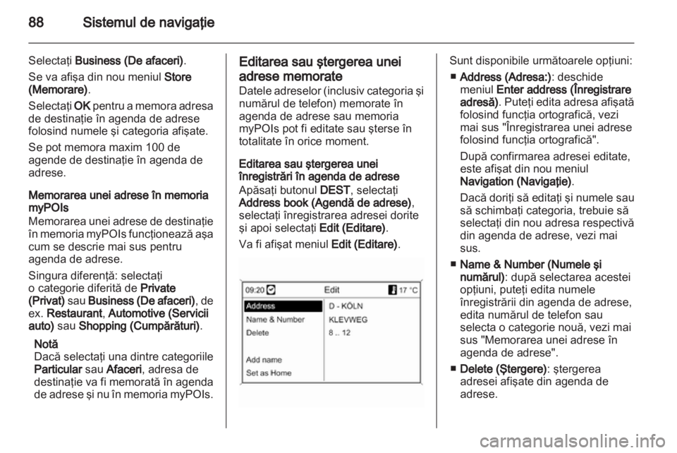 OPEL MERIVA 2012  Manual pentru sistemul Infotainment (in Romanian) 