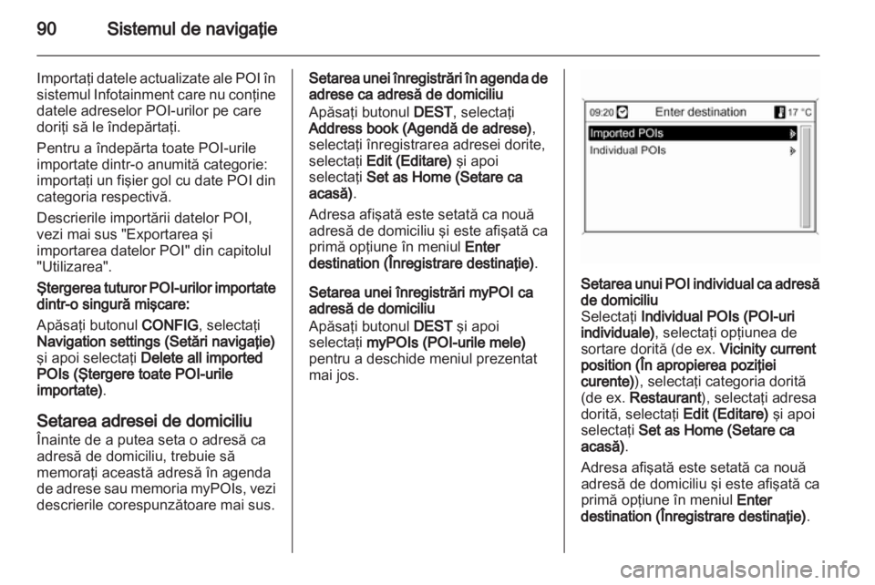 OPEL MERIVA 2012  Manual pentru sistemul Infotainment (in Romanian) 