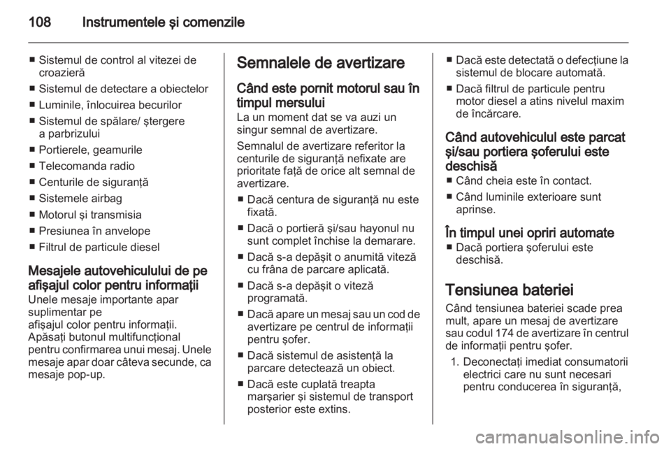OPEL MERIVA 2012  Manual de utilizare (in Romanian) 