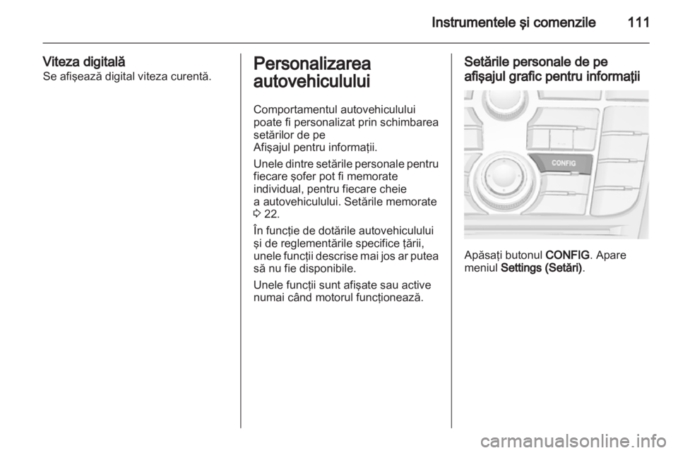 OPEL MERIVA 2012  Manual de utilizare (in Romanian) 