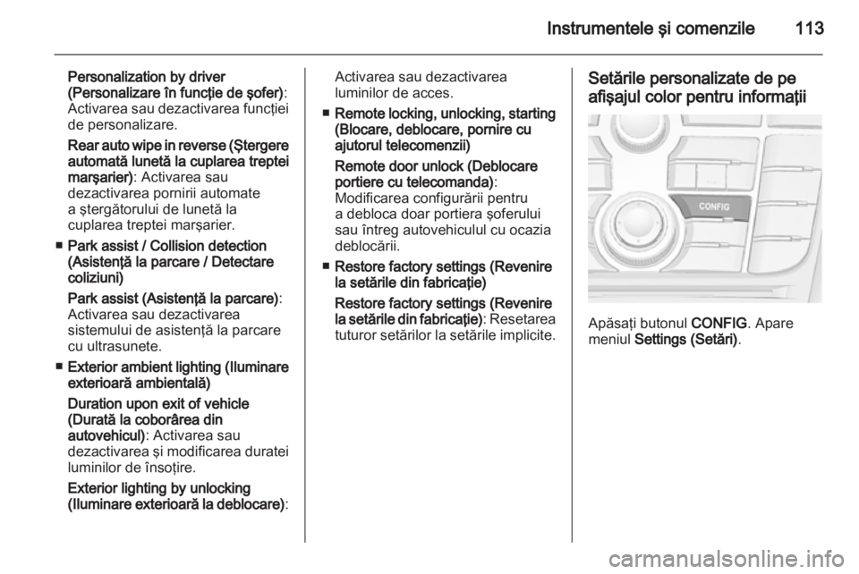 OPEL MERIVA 2012  Manual de utilizare (in Romanian) 