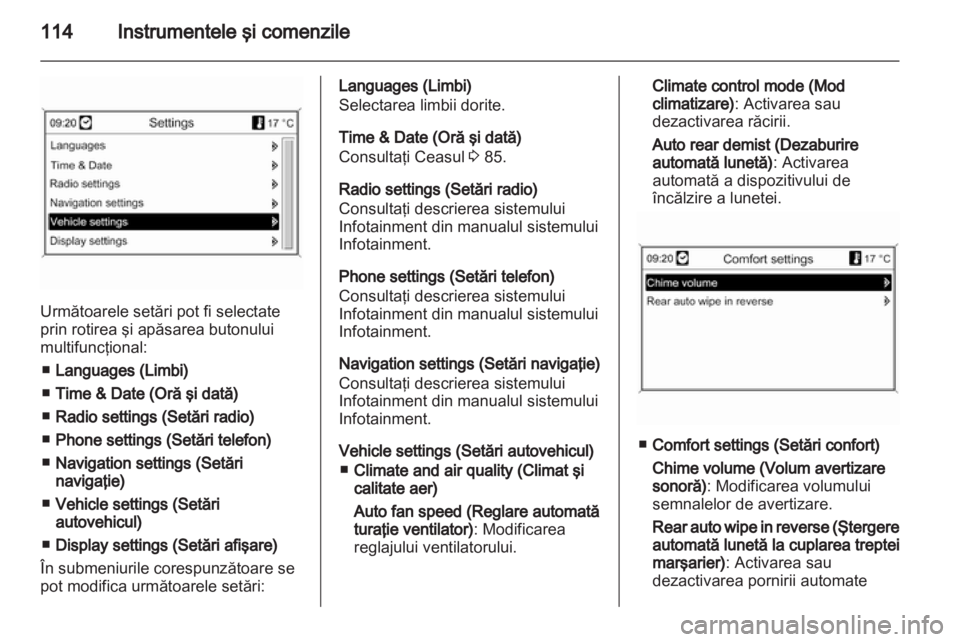 OPEL MERIVA 2012  Manual de utilizare (in Romanian) 
