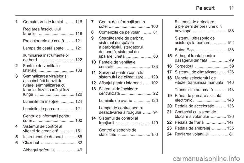 OPEL MERIVA 2012  Manual de utilizare (in Romanian) 